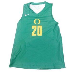 Nike Dri-Fit Womens Size M Oregon Ducks #20 Basketball Jersey Green Yellow